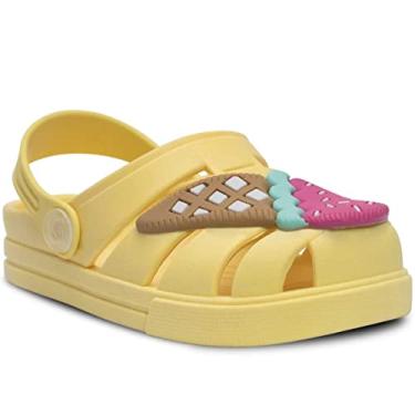Imagem de Sandalia Babuche Infantil Menina Chinelo Leve E Macio 12.26 (Amarelo, BR, Criança de 1 a 3 anos, Numérico, 24)