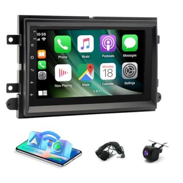 Imagem de PHEZEN Tela sensível ao toque de 17.8 cm Android para carro Fo-rd F150 F250 2004-2014 com carplay sem fio/Android Auto, 4G + 64 GB, suporte para rádio veicular USB, Bluetooth, WiFi, navegação GPS