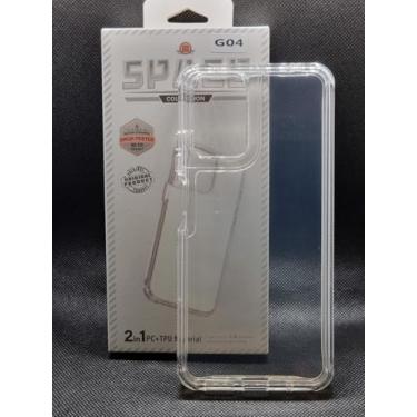 Imagem de Capa 2-in-1 (Silicone + Acrílico) Para Motorola G04 (Transparente)