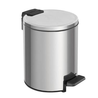 Imagem de Lixeira Loop Aço Inox Polido Balde Interno e Pedal 3 Litros - Tramonti