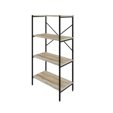 Imagem de Estante C/04 Prateleiras 118x60x33cm Tub Tueh1164 Carvalho - Carvalho /