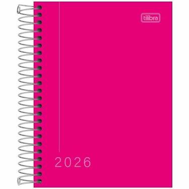 Imagem de Agenda 2026 diária espiral 160 folhas Pepper M4 Tilibra, Rosa