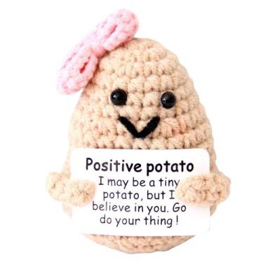 Imagem de Batata tricotada qyqkfly Mini Cute Funny Positive Life