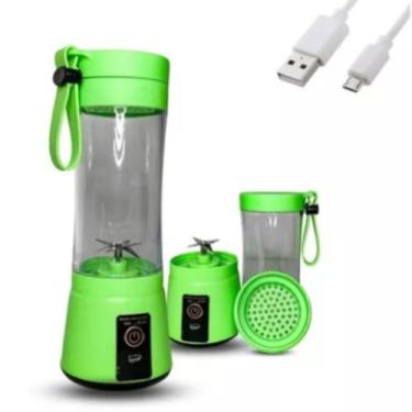 Imagem de Mini Liquidificador Portátil Shake Cup Suco + Cabo Usb - No HM 03, DC 
