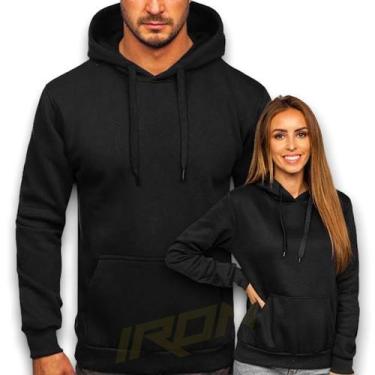 Imagem de Moletom Flanelado Blusa Treino masculino Feminino Corrida IRN10 - IRON