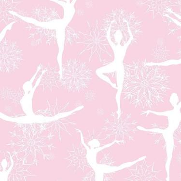 Imagem de Papel de Parede Adesivo Infantil Bailarinas - 136 - Multimpressão
