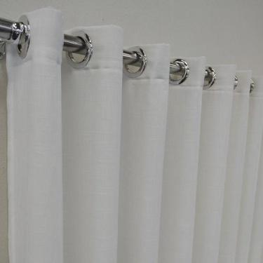 Imagem de Cortina Para Janela/Porta/Quarto/Sala De Linho Forrada Com Microfibra 