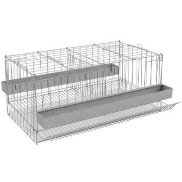 Imagem de Gaiola Poedeira Para Codorna Desmontável Com Divisão - Gaiolas Quatigu