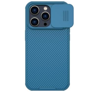 Imagem de Capa Anti Impacto Nillkin Camshield Pro Magnetic Case Compatível com iPhone 14 Pro Max (6.7) (Azul)