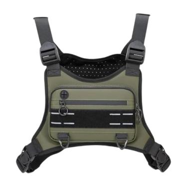 Imagem de Aymzbd Colete de Peito para Atividades Ao Ar Livre, Bolsa de Neoprene Respirável, Utilitário Leve, Colete de Peito para Esportes, Treino, Corrida, Verde