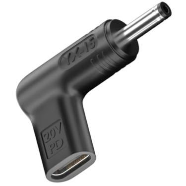 Imagem de Bacron Cabo USB C para CC de 100 W, adaptador macho para fêmea CC (4,0 x 1,35 mm)