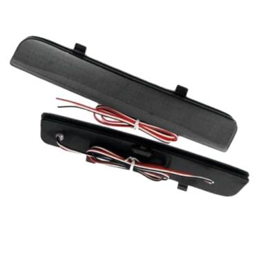 Imagem de Riloer Lâmpada traseira de para-choque traseiro XFF000030 Lente fumê 2003-2012 compatível com Range Rover L322, refletor de para-choque traseiro de LED vermelho