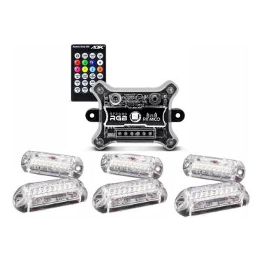 Imagem de Kit Strobo Digital Bt Com 6 Farois 3W Ajk