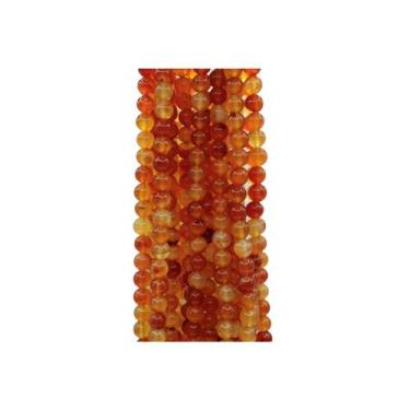 Imagem de Fio de Contas Ágata Laranja - Pedra - 08mm - Pistris Imports