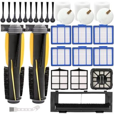 Imagem de Peça de substituição para aspirador robô Shark IQ R101AE RV1001AE AV912S RV913S AV1010AE RV1000 AV970 AV1002AE, filtro de escova lateral/varredura principal/rolo/tampa/espuma pré-motor e filtro de