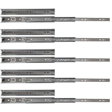 Imagem de Kit 10 Corrediças Telescópicas 35Cm 25Kg Para Gaveta 5 Pares