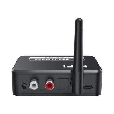 Imagem de Receptor De Áudio Bluetooth 5.1 Conversor Digital Para Analógico Adapt