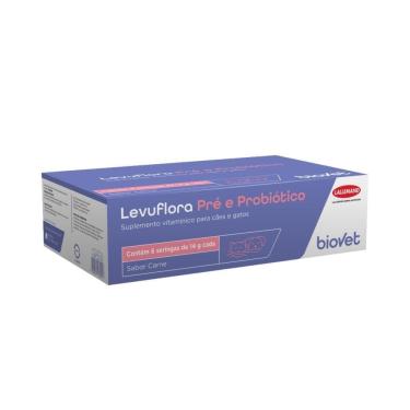 Imagem de Levuflora Pré E Probiótico Sabor Carne Caixa C/6 Seringas
