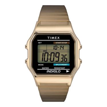 Imagem de Relógio Timex Masculino Ref: T78677 Vintage Classic Digital Golden Mola