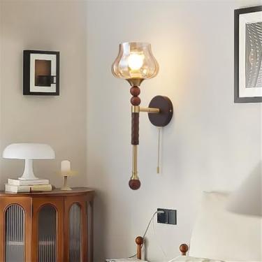 Imagem de Lâmpada De Parede Contemporânea LED Americana Retro Sala De Estar Quarto Estudo Villa Hotel Corredor Corredor Luz (Estilo 6)