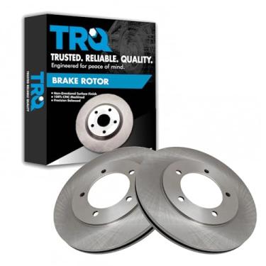 Imagem de TRQ Conjunto de par de rotores de freio a disco dianteiro para Suzuki Grand Vitara 1999-2005 / Suzuki XL-7 2002-2006 / Modelos com apenas 310 mm de diâmetro de 310 mm