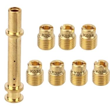 Imagem de 8un Kit de Jets Carburador, Cobre Kit de Jets Carburador para Predator 212cc 196cc 224cc Compatível com The H Gx140 Gx160 Gx200 Mini Mota Go Kart Motor Melhoria Performance