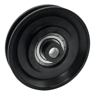 Imagem de Kit 3 Roldanas Com Rolamento 90Mm Para Aparelhos Academia