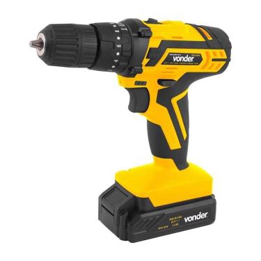 Imagem de Parafusadeira- Furadeira Bateria Vonder Pfv074 12v + Kit 74 Pecas
