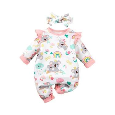 Imagem de Conjunto Body e Bandana de Coala para Bebê Recém-nascida (1-12 Meses) 