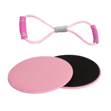 Imagem de Vaveren Deslizadores de Exercício Deslizadores de Fitness Equipamentos Leves Compactos Discos de Deslizamento de Exercício Discos de Fitness para Academia em, Rosa