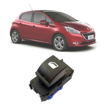 Imagem de Botão Vidro Elétrico Tecla Acionadora Peugeot 208 Após 2013