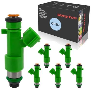 Imagem de Wonyton Conjunto de 6 injetores de combustível 16600-JK20A FJ1017 substituição compatível com Nissan 350Z Altima Maxima Murano Quest Infiniti EX35 FX35 G35 M35 Q50 Q70 QX60 3.5L - Substitui 16600JA10A