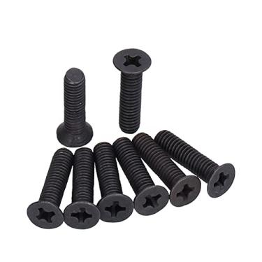 Imagem de 50pcs M4 A2-70 Black Zinccar para Parafuso Com Revestimento Galvanizado Preto à Prova, Fácil de Transportar, Chave de Fenda PZ2, Ideal para Reparo e Peça de Conexão (M4*16)