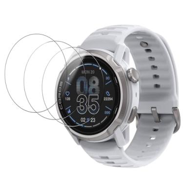 Imagem de Oshmirian Pacote com 3 protetores de tela para COROS APEX 4 46 mm – Película de vidro temperado 9H, antiarranhões, anti-impressões digitais, sem bolhas, à prova de estilhaçamento, à prova de poeira