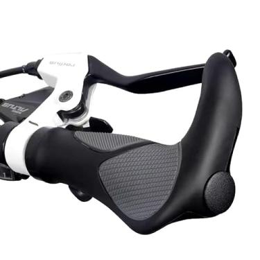 Imagem de JEIINT Punho de guidão de bicicleta com grande buzina design ergonômico profissional para ciclismo MTB BMX bicicleta cor preta