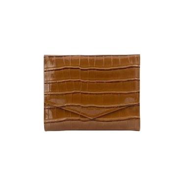 Imagem de CARTEIRA MARROM COM 3 DOBRAS PORTA CARTÕES DOCUMENTOS SOFISTICADA