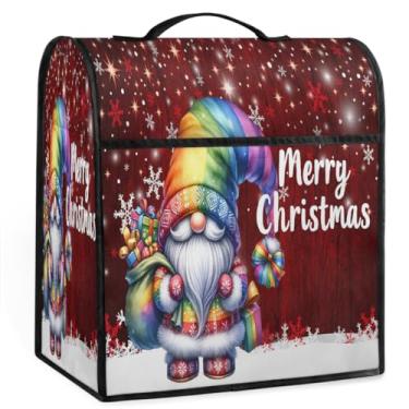 Imagem de Capa de misturador colorido de Papai Noel de Natal para batedeira de 6 a 8 litros de auxílio de cozinha resistente à poeira capas protetoras de armazenamento capas de eletrodomésticos para máquina