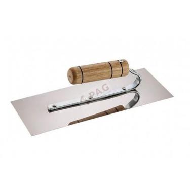 Imagem de Desempenadeira aco inox massa corrida gesso 25x12 p.a.g cabo aberto