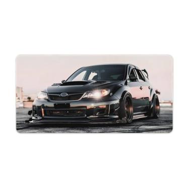 Imagem de HouLaiZhe JDM Car Poster Preto WRX Classic Static Modificado Gaming Mouse Pads JDM Car Desk Pads Grandes Mousepads para Teclado Desktop Tapete de Computador 30 x 60 cm