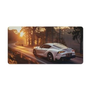 Imagem de HouLaiZhe JDM Sup Jungle Sunrise Beautiful Large Gaming Mouse Pads Tapete de Mesa Base de Borracha Antiderrapante Laptop Acessórios de Computador Suprimentos Bloco de Escrita para Escritório Casa 30 x