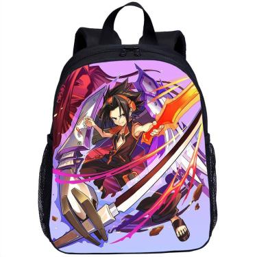 Imagem de Mochila escolar Shamans Kings Anime para crianças 24x12x33cm