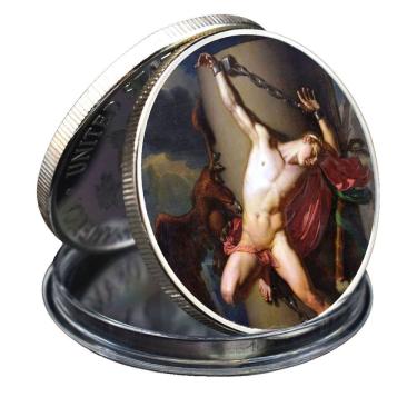 Imagem de Moeda: história da mitologia grega, Prometheus, anime, 4 cm, ferro