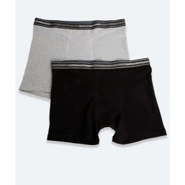 Imagem de Kit Cueca Boxer Masculina Lupo-73057, Cinza, Preto, G