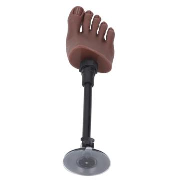 Imagem de Ymiko Pé de Prática de Silicone Flexível Com Suporte para Treinamento de Manicure e Exibição de Nail Art Design Dobrável Realista, Modelo de Manequim de Toque Suave para Uso Em Salão de Beleza (Pé direito)
