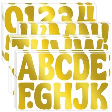 Imagem de 150 peças adesivos de letras grandes para quadro de avisos, letras do alfabeto, adesivos de vinil à prova d'água, autoadesivos, para cartaz, caixa de correio, artesanato, sala de aula, decoração de