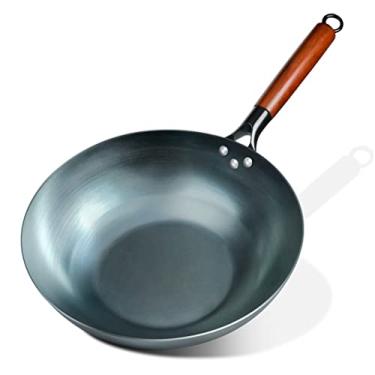 Imagem de Conjuntos de utensílios de cozinha frigideiras de fundo plano frigideiras de ferro panelas tradicionais para fogões de indução elétrica (Cor: D, Tamanho: 32 cm)