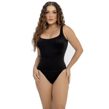 Imagem de Maiô Body Modelador Zero Barriga Preto Dilady 623517, Preto, 48