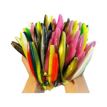 Imagem de 1-100pcs Iscas Artificiais T Tail Wobblers De Silicone Tsurinoya Para 