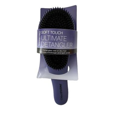 Imagem de SWISSCO PRO Escova de cabelo desembaraçadora Ultimate Soft Touch, escova de cabelo molhado e seco, todos os tipos de cabelo, reduz a quebra e pontas duplas (roxo real médio)