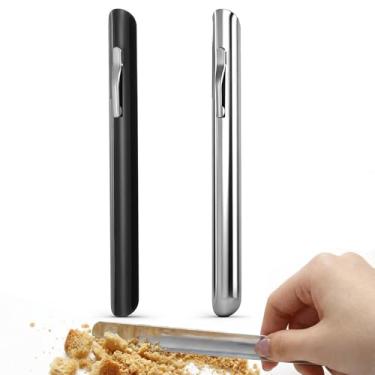 Imagem de Varredores de migalhas de mesa para servidores, limpador de triturador de pão, aço inoxidável, limpeza rápida, desordem de mesa para toalha de mesa em restaurantes e casas, acessórios de ferramentas